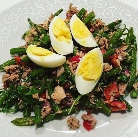 Простий і смачний салат на вечерю – зелена квасоля – болгарський перець 200 гр. -…